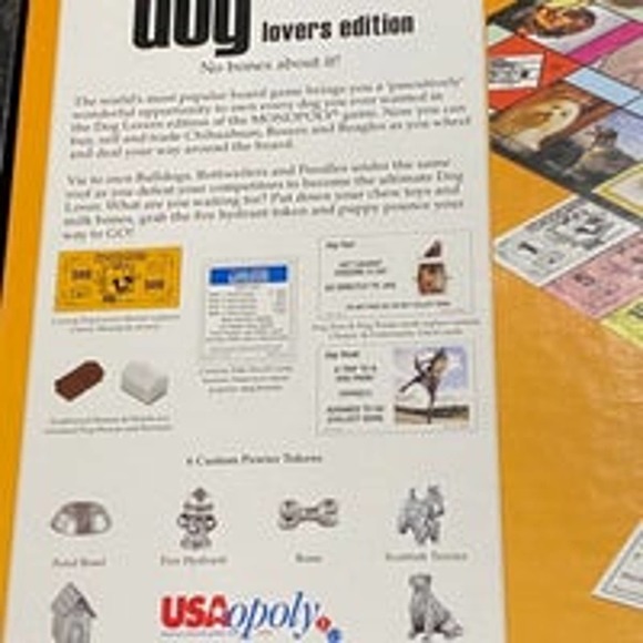 Rare Parker Brothers Monopoly Dog Lovers Edition - Picture 5 of 11